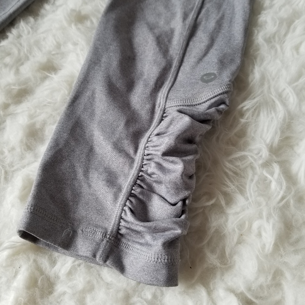 Gray/Mint Roxy Workout Crop Legging - Picture 2 of 7